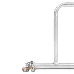 UNI 0.70m P70 double front handrail, plettac type