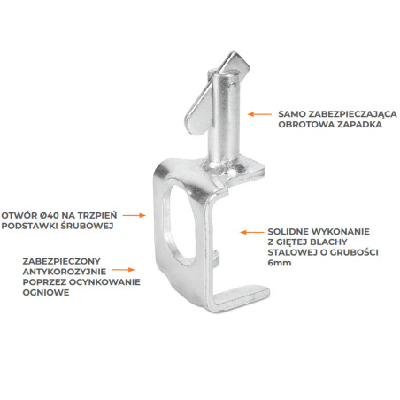 P70 lower brace mount type plettac