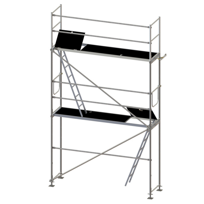 Ready-made scaffolding set P70 type Plettac 19m2