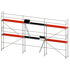 P70 Facade Scaffolding, Plettac type, 57m2