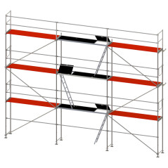 Construction Scaffolding P70 type Plettac 75m2