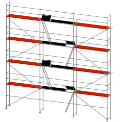 P70 Facade Scaffolding, Plettac type, 93m2