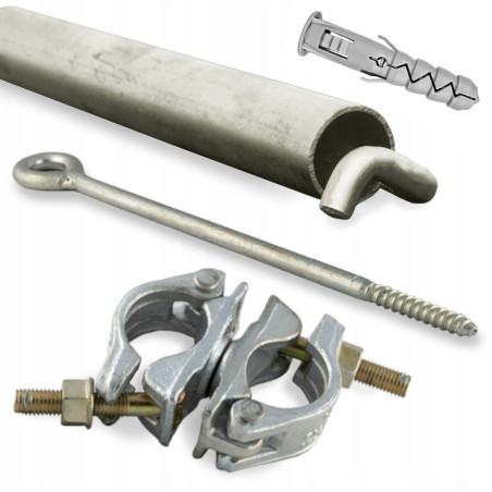 Anchoring kit screw connector + swivel joint