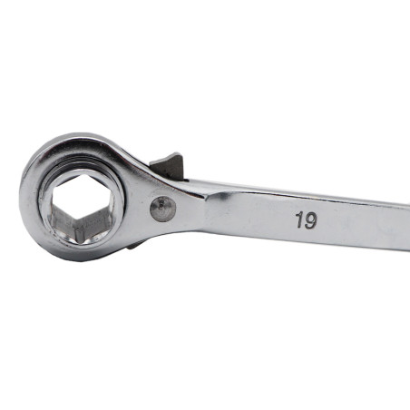 Klucz grzechotkowy monterski do rusztowania 19x22 mm