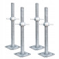 Adjustable foot Ø38 0.80m 4pcs