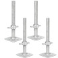 Adjustable foot Ø38 0.80m 4pcs