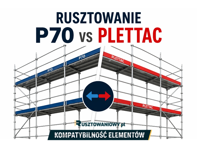 Rusztowanie P70 vs Plettac – czy elementy są kompatybilne i co możesz mieszać?